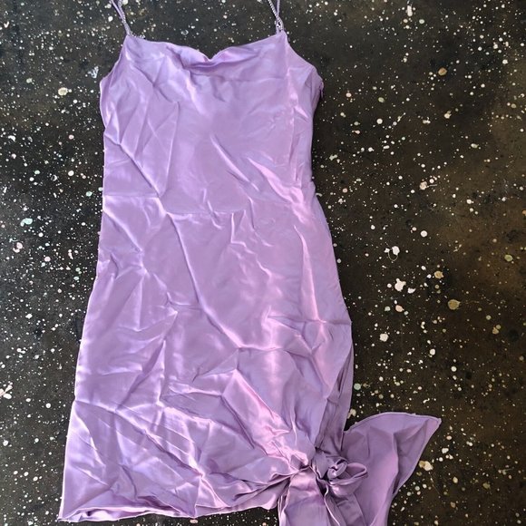 Cinq a Sept Rhinestone Ryder Dress Orchid Pastel Purple - Picture 11 of 11